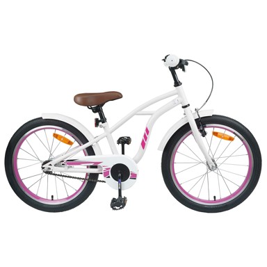 Dječji bicikl, 18", za dob 5–7 godina, bijela